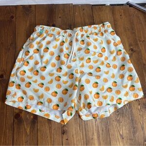 Happy Hour Mens size small swim trunks tangerine print